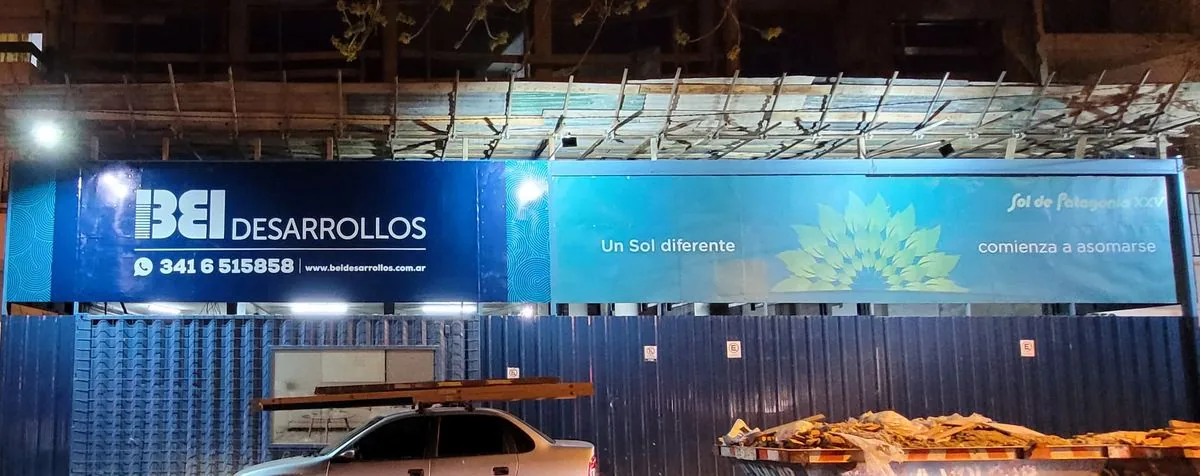 Cerco de obra con lona Rosario